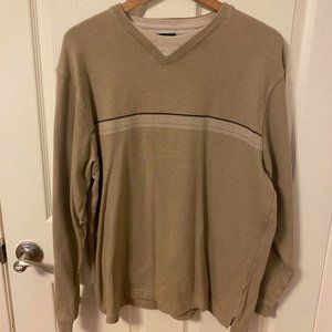 VanHeusen Beige Large V-neck Pull-over